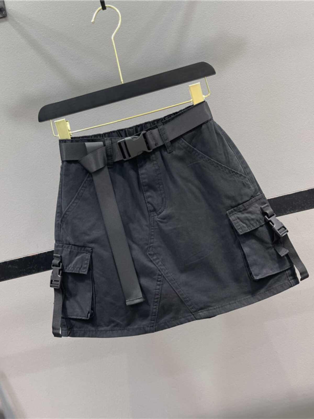 New Fashionable And Casual Pocket Bodycon Mini Skirt